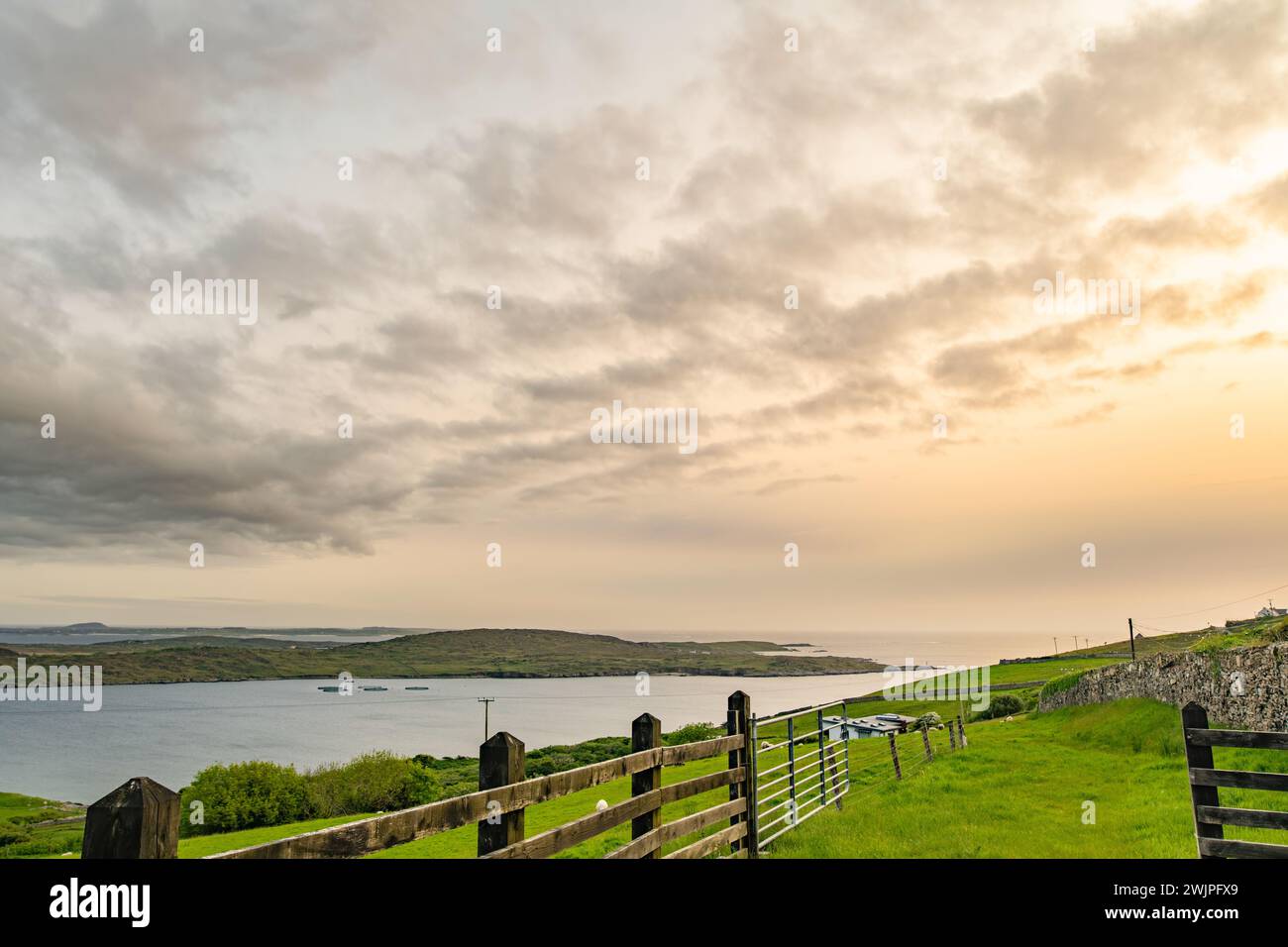 Spectacular view from famous scenic Sky Road, 15km looped drive