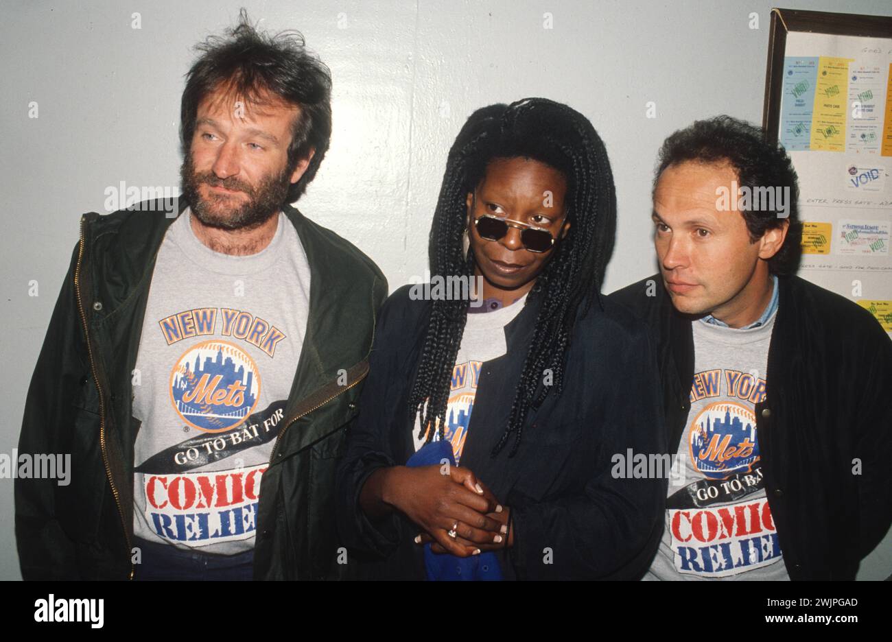 1990 Robin Williams Whoopi Goldberg BillyCrystal John Barrett/PHOTOlink(02)