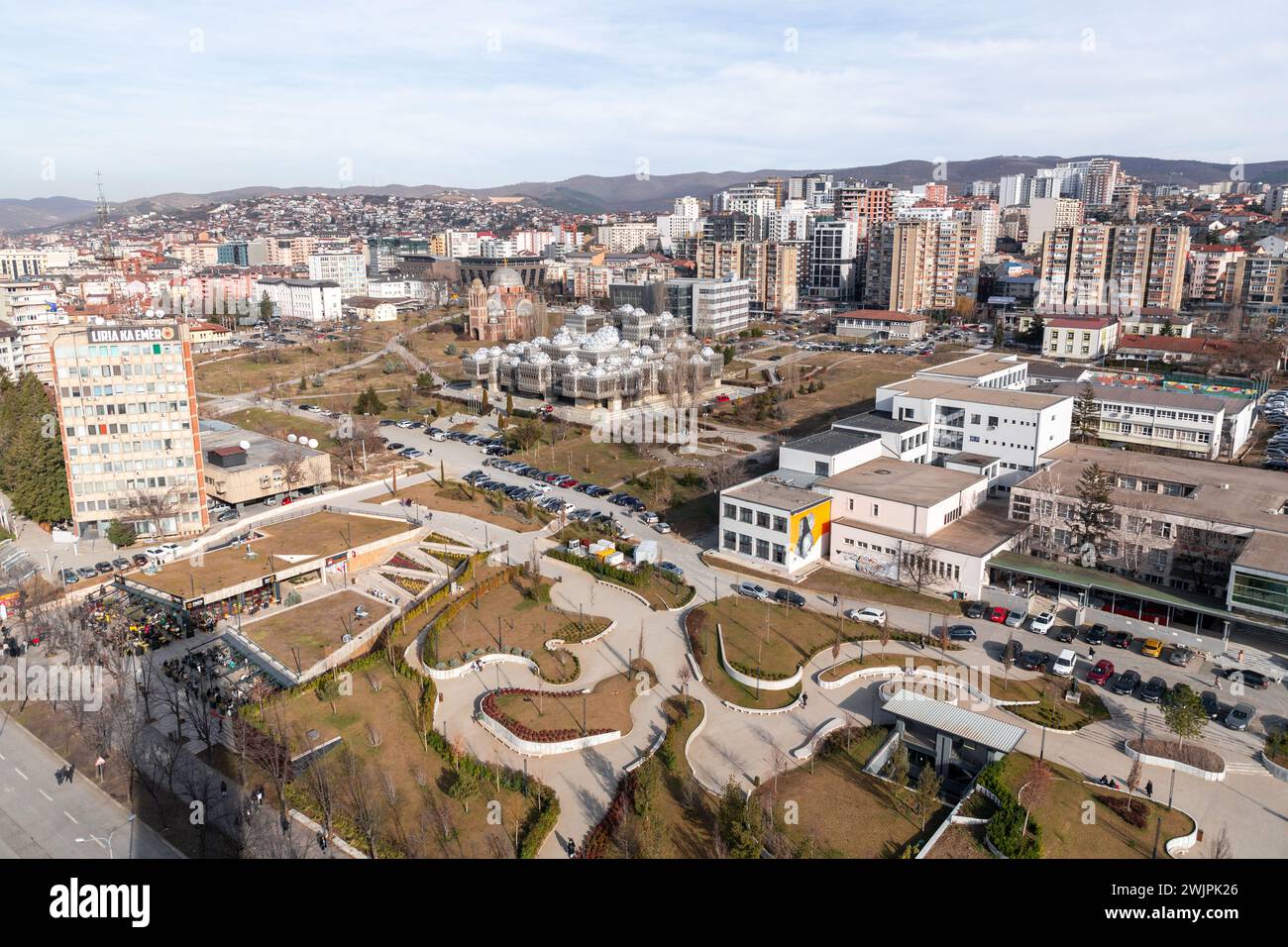 Pristina, Kosovo - February 5, 2024: The National Library Of Kosovo Is ...