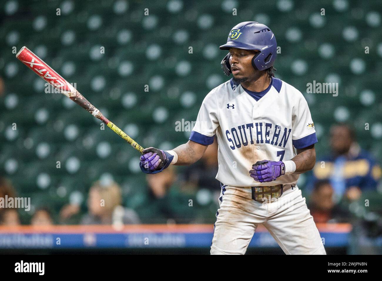 February 16, 2024 Southern University Jaguars outfielder Khyle