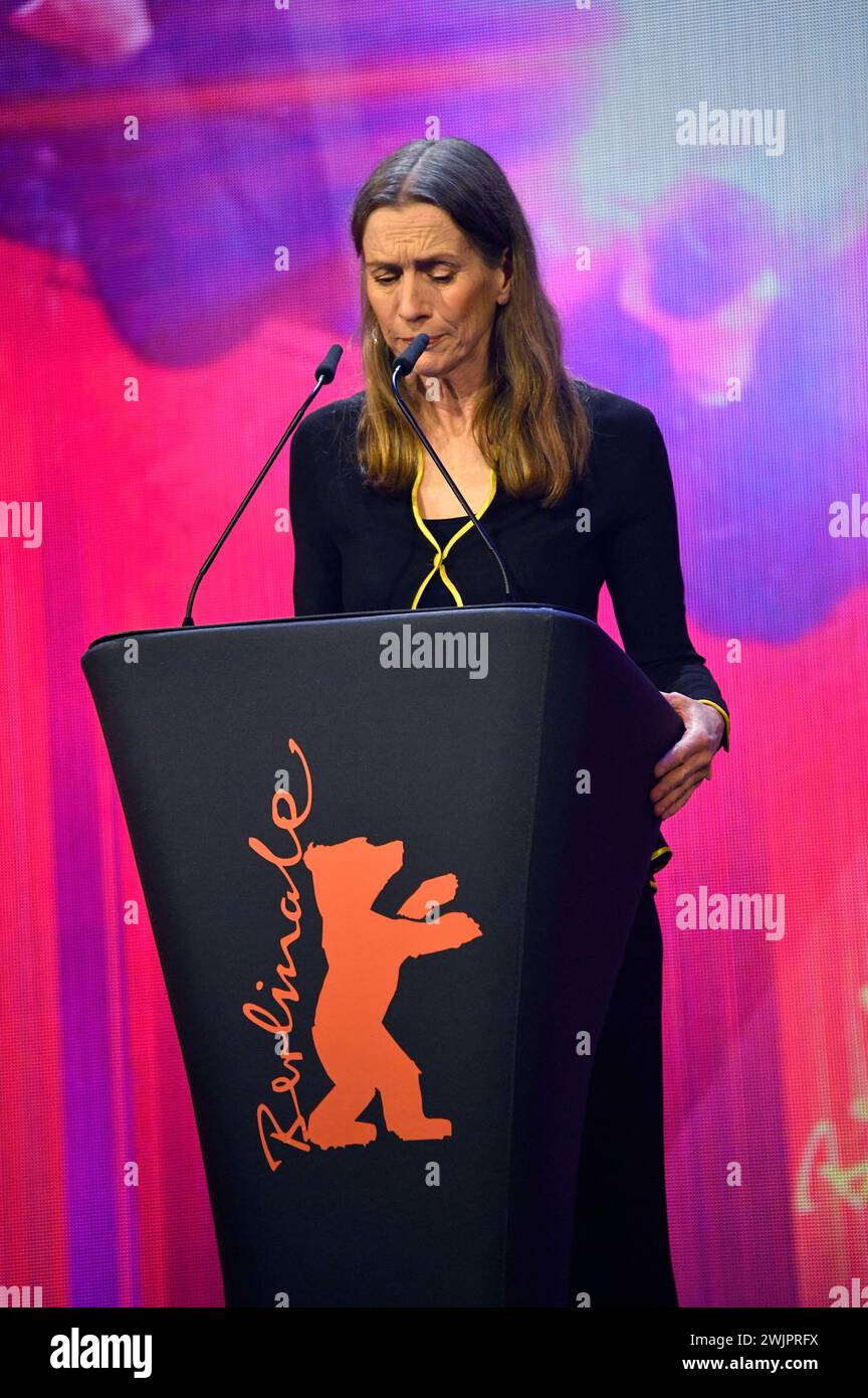 Mariette Rissenbeek bei der Festivaleröffnung und der Premiere des Kinofilms 'Small Things Like These / Kleine Dinge wie diese' auf der Berlinale 2024 / 74. Internationale Filmfestspiele Berlin im Berlinale Palast. Berlin, 15.02.2024 Stock Photo