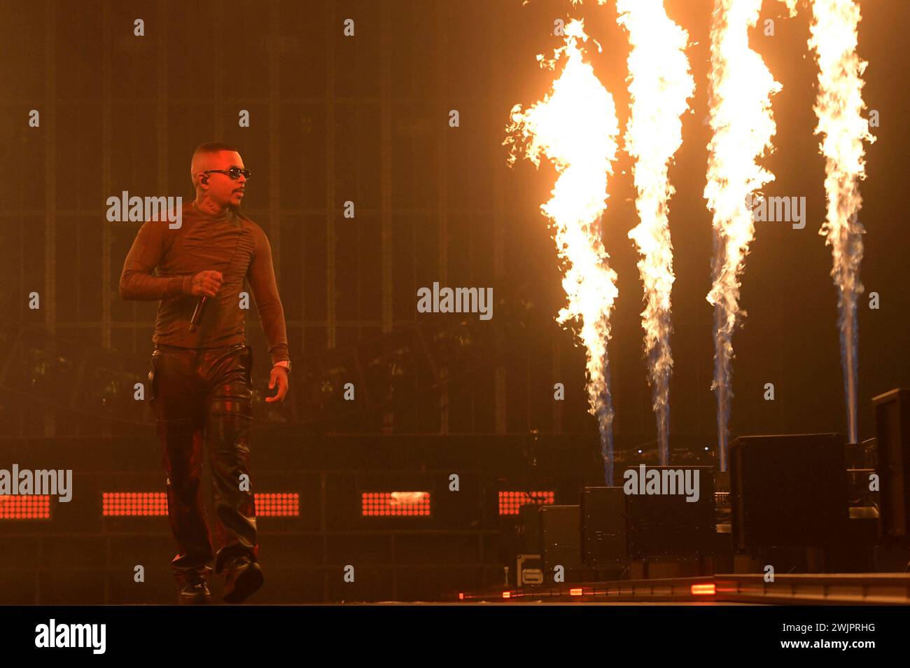 Luciano live bei einem Konzert seiner Seductive Tour in der ZAG Arena. Hannover, 16.02.2024