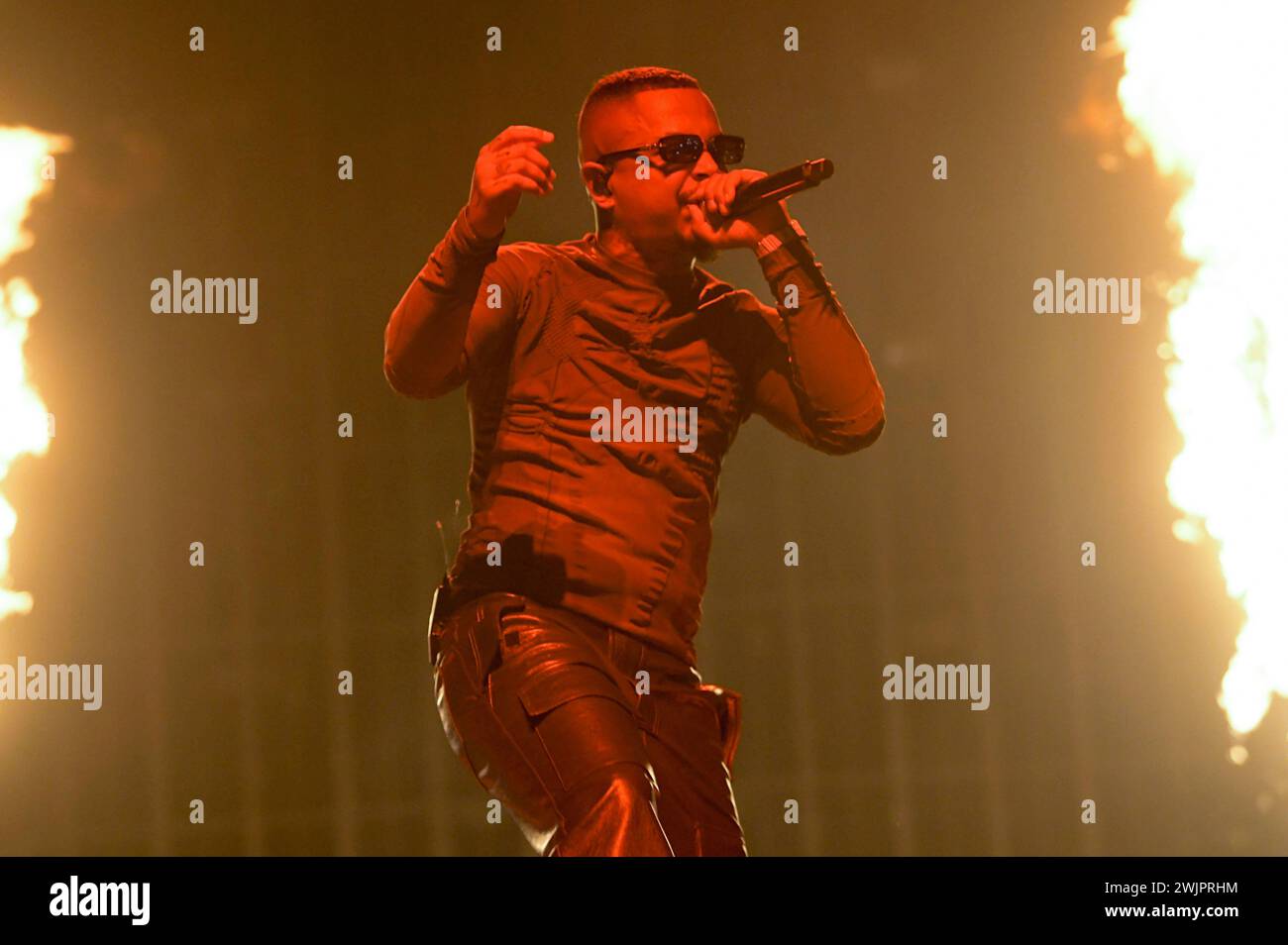 Luciano live bei einem Konzert seiner Seductive Tour in der ZAG Arena. Hannover, 16.02.2024