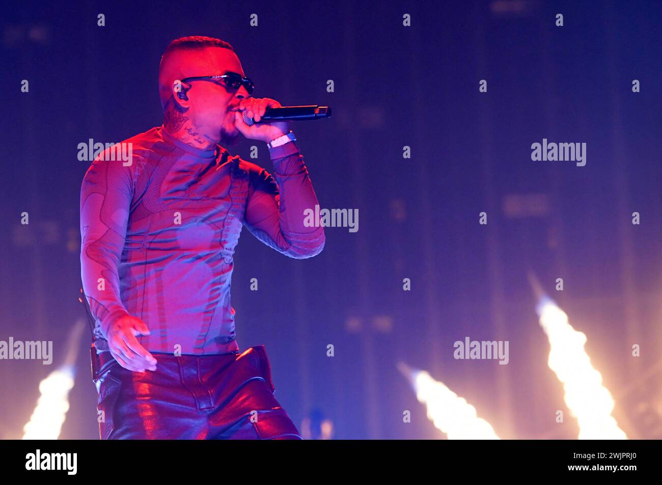 Luciano live bei einem Konzert seiner Seductive Tour in der ZAG Arena. Hannover, 16.02.2024