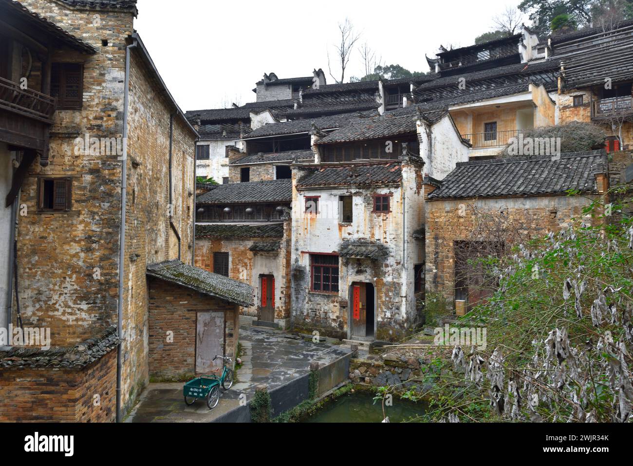 Ancient village of Huangling in Wuyuan, south of Jiangxi Province, China Stock Photo