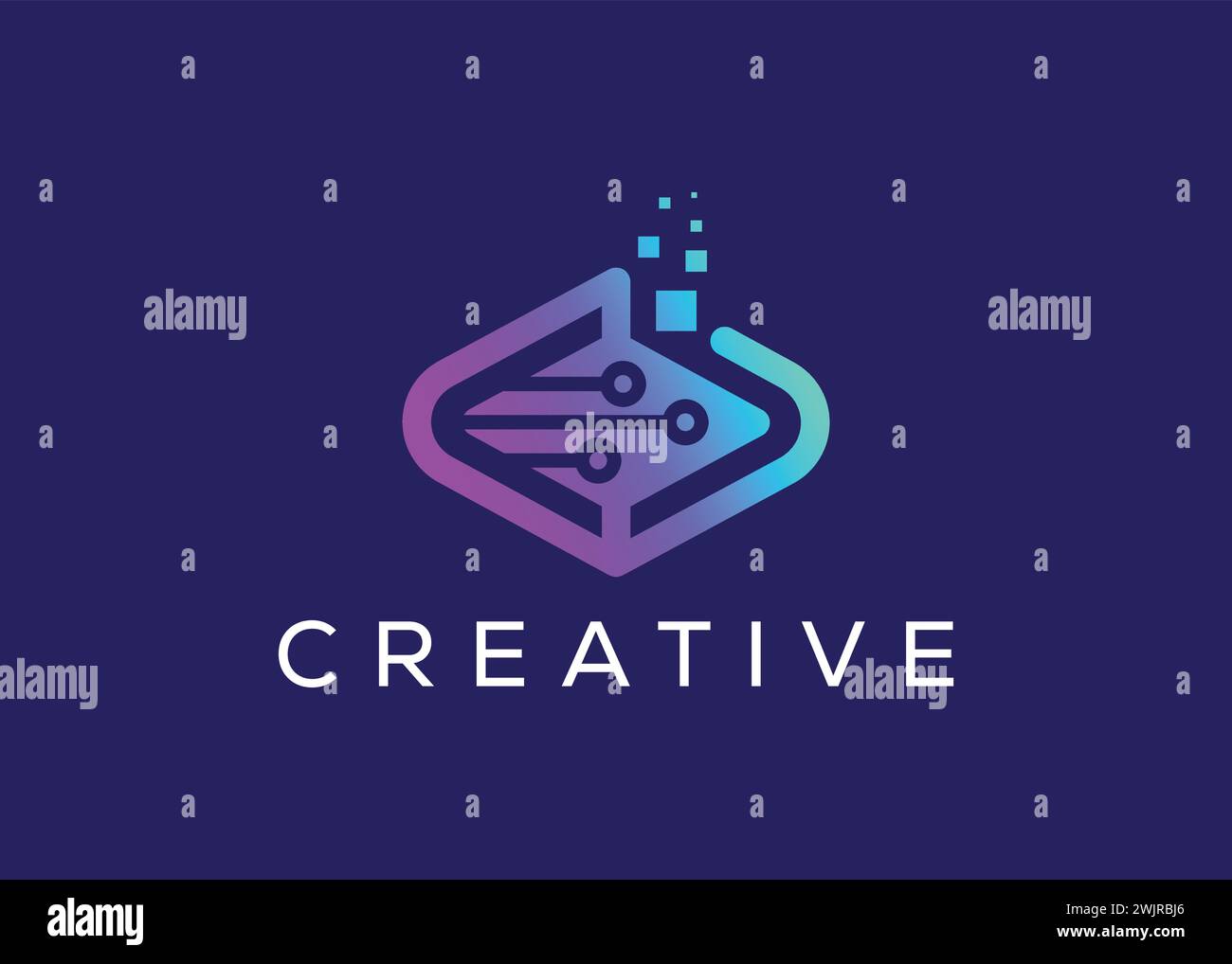 High tech network branding hi-res stock photography and images - Alamy