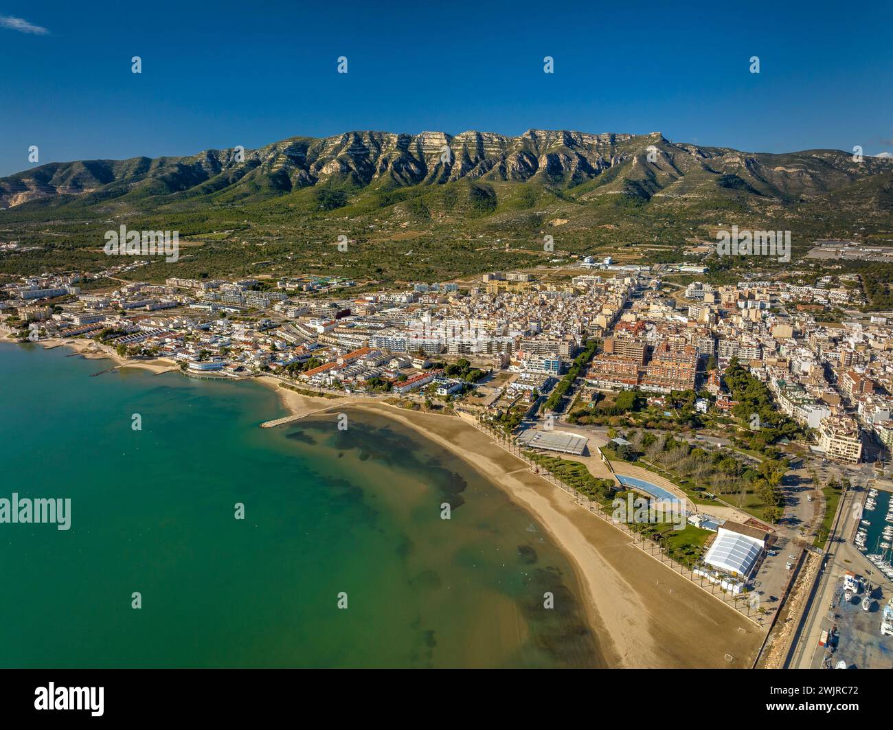 ENG: Aerial view of the city of La Ràpita (formerly Sant Carles de la ...