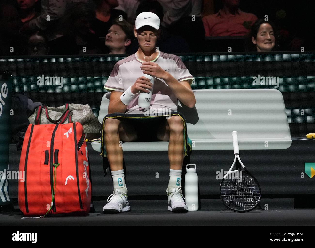 Jannik Sinner of Italy uring the ABN Amro Open 2025, ATP 500 tennis