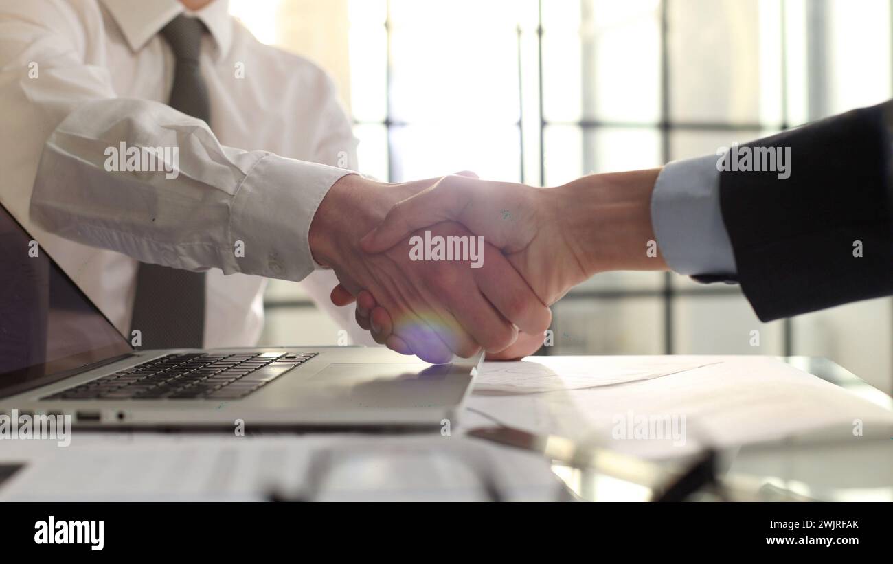 Successfully Dealt Successful partnership business team hi-res stock photography and ...