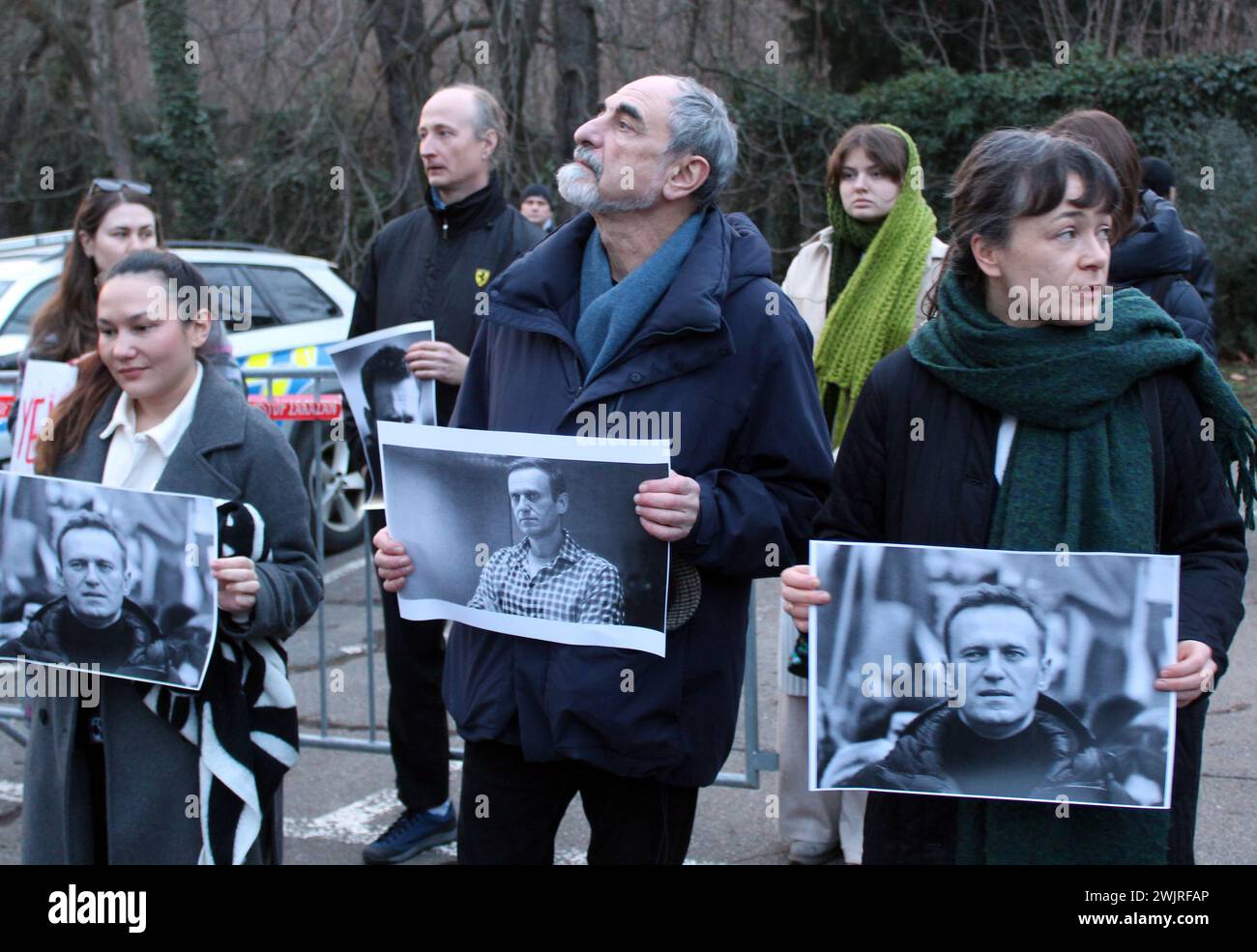 A demonstration in memory of Russian opposition politician Alexei Navalny, who died in a prison camp, has been called for 16 February 2024 at Boris Ne Stock Photo
