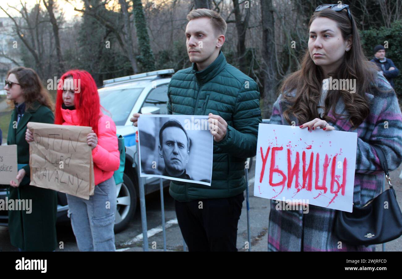 A demonstration in memory of Russian opposition politician Alexei Navalny, who died in a prison camp, has been called for 16 February 2024 at Boris Ne Stock Photo