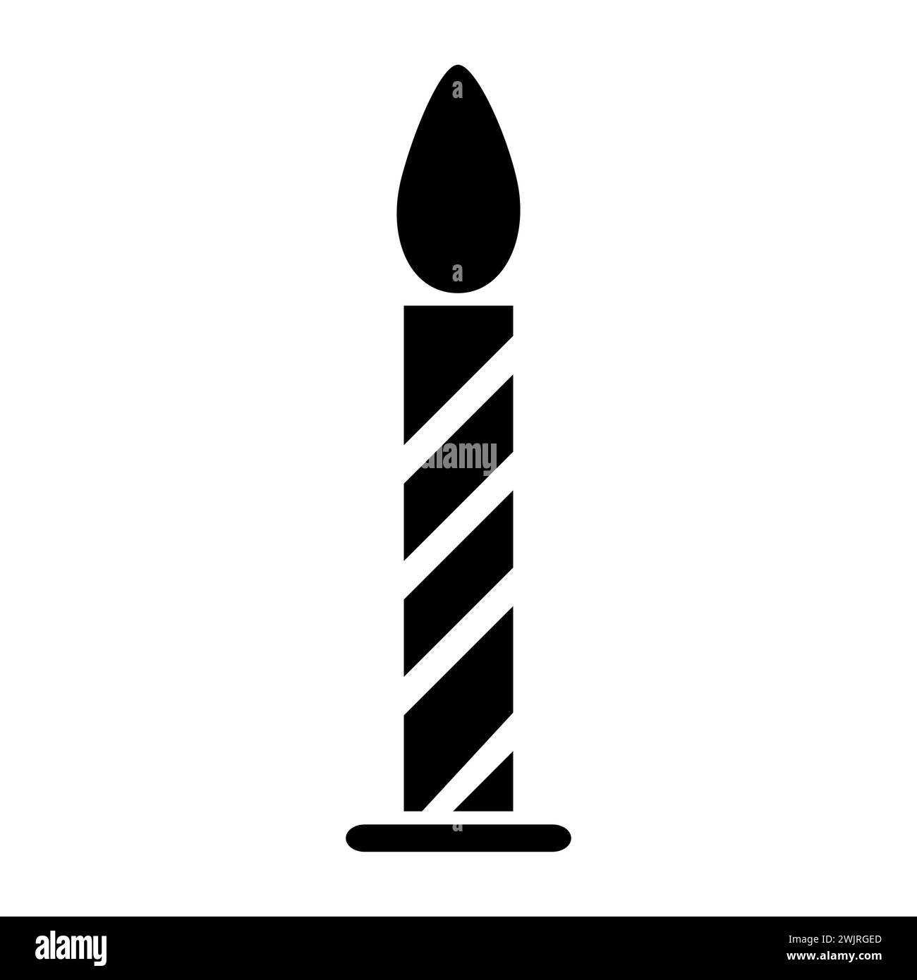 Candle silhouettes. Candle vector icons. Easter Candle Icon vector illustration Stock Vector