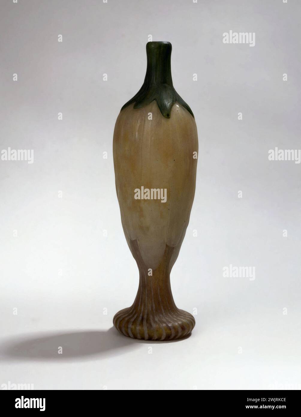 Daum brothers. "Vase Crocus", late 19th century. Glass and glass paste