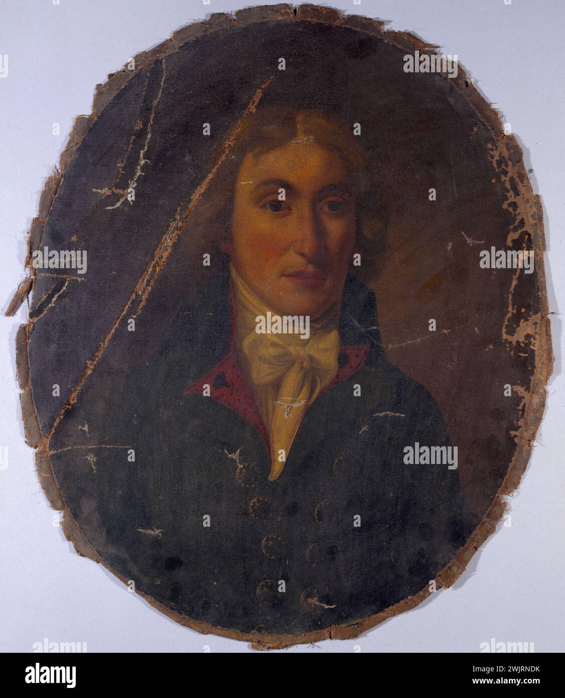 Portrait of a revolutionary period man ". Oil on canvas. Paris, Carnavalet museum. 35471-18 Man ...