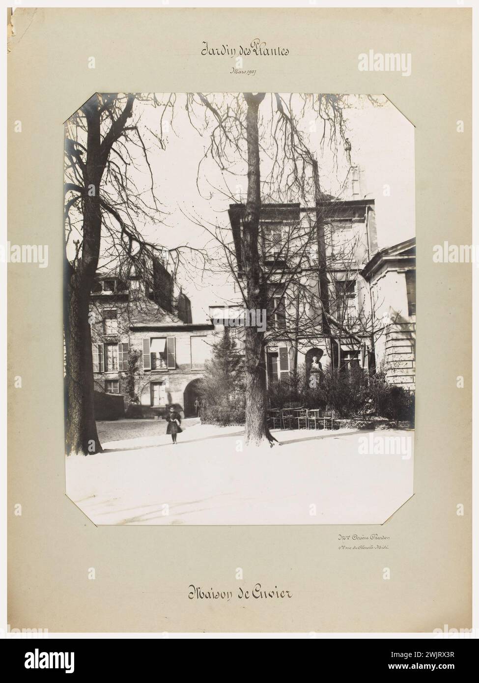 CHARDON (Madam). Jardin des Plantes / March 1907 / Maison de Cuvier