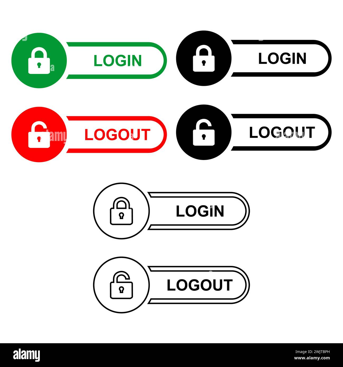 Logout hi-res stock photography and images - Alamy