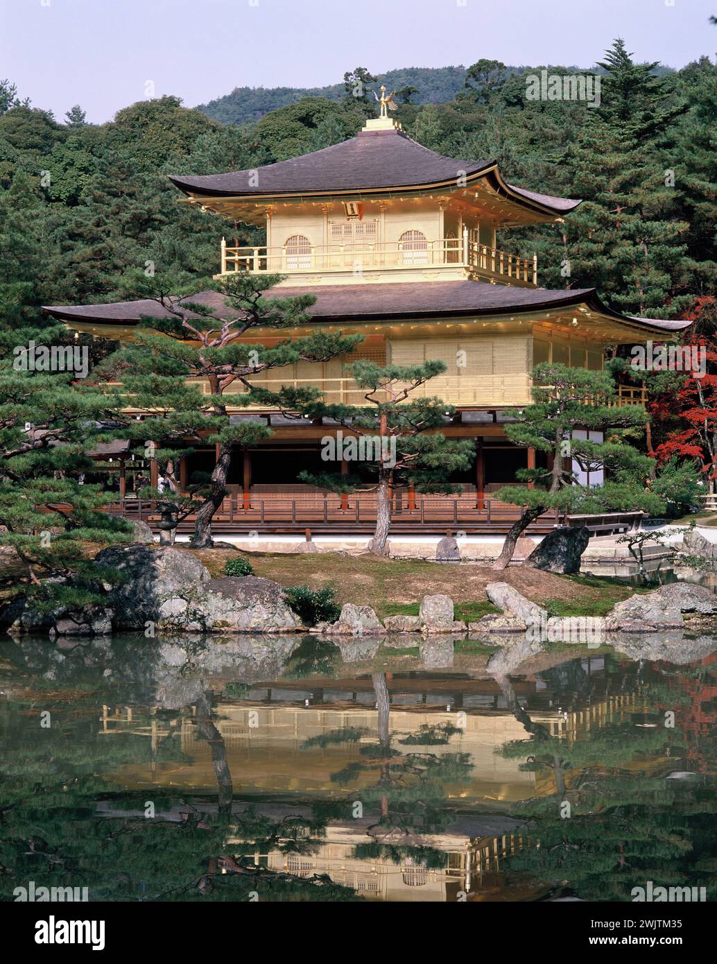 Japan. Kyoto. Kinkakuji Temple. Stock Photo