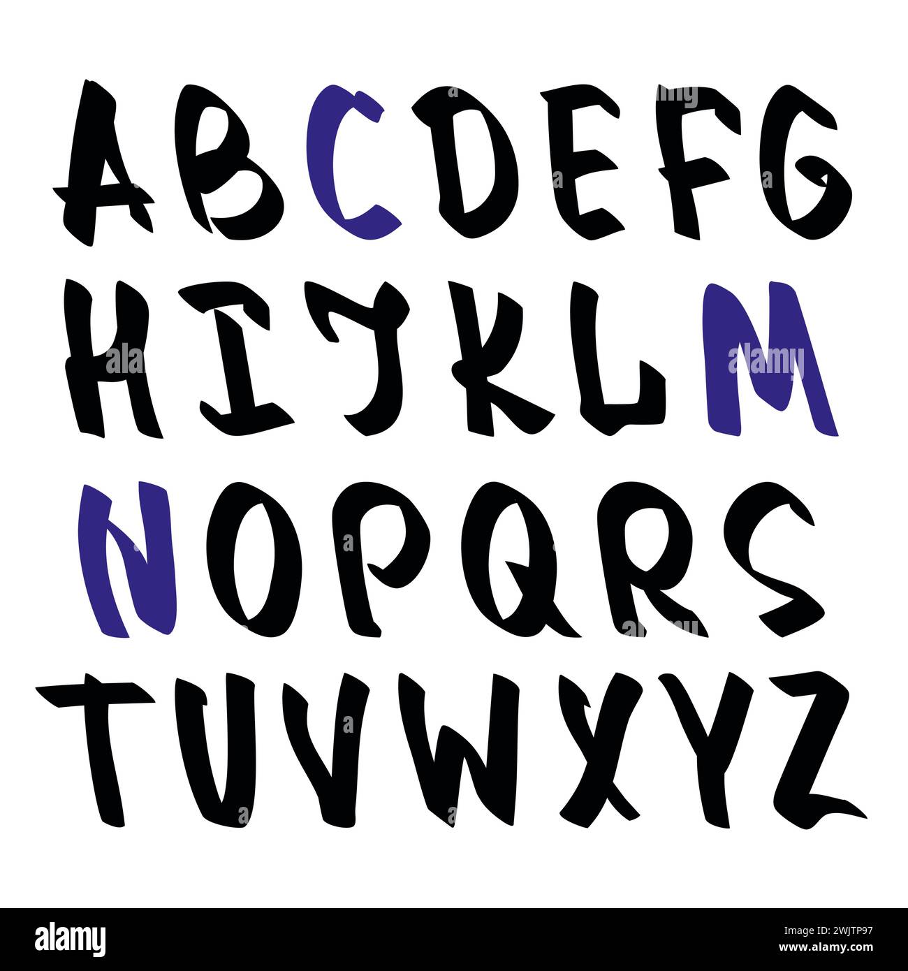 3d graffiti letters alphabet