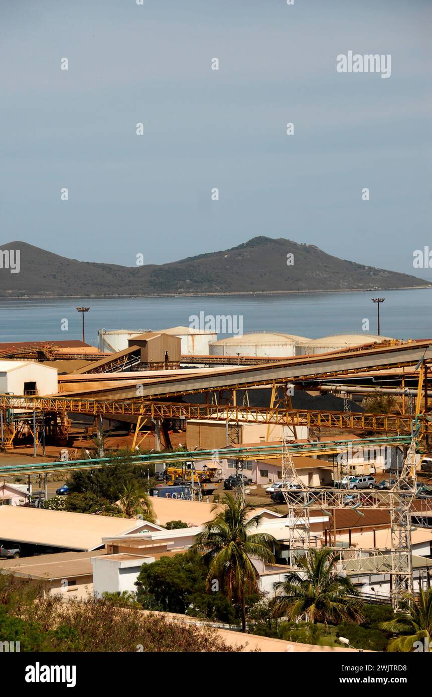 Nickel factory, Noumea, New Caledonia Stock Photo