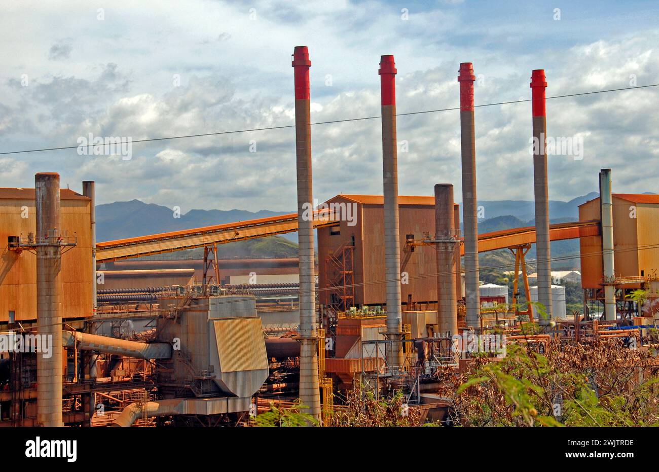 nickel factory, Noumea, New Caledonia Stock Photo