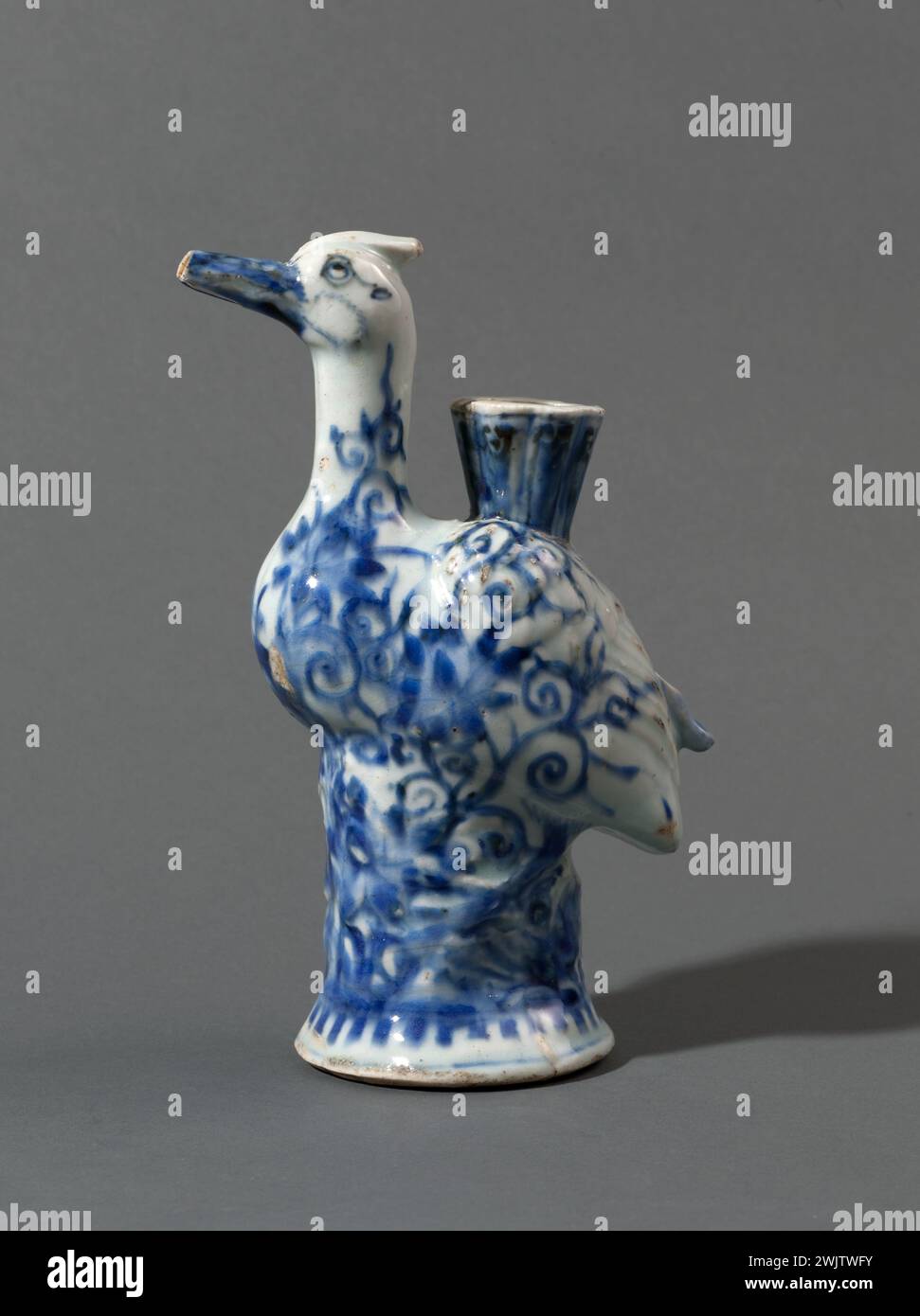 Qing dynasty blue and white hi-res stock photography and
