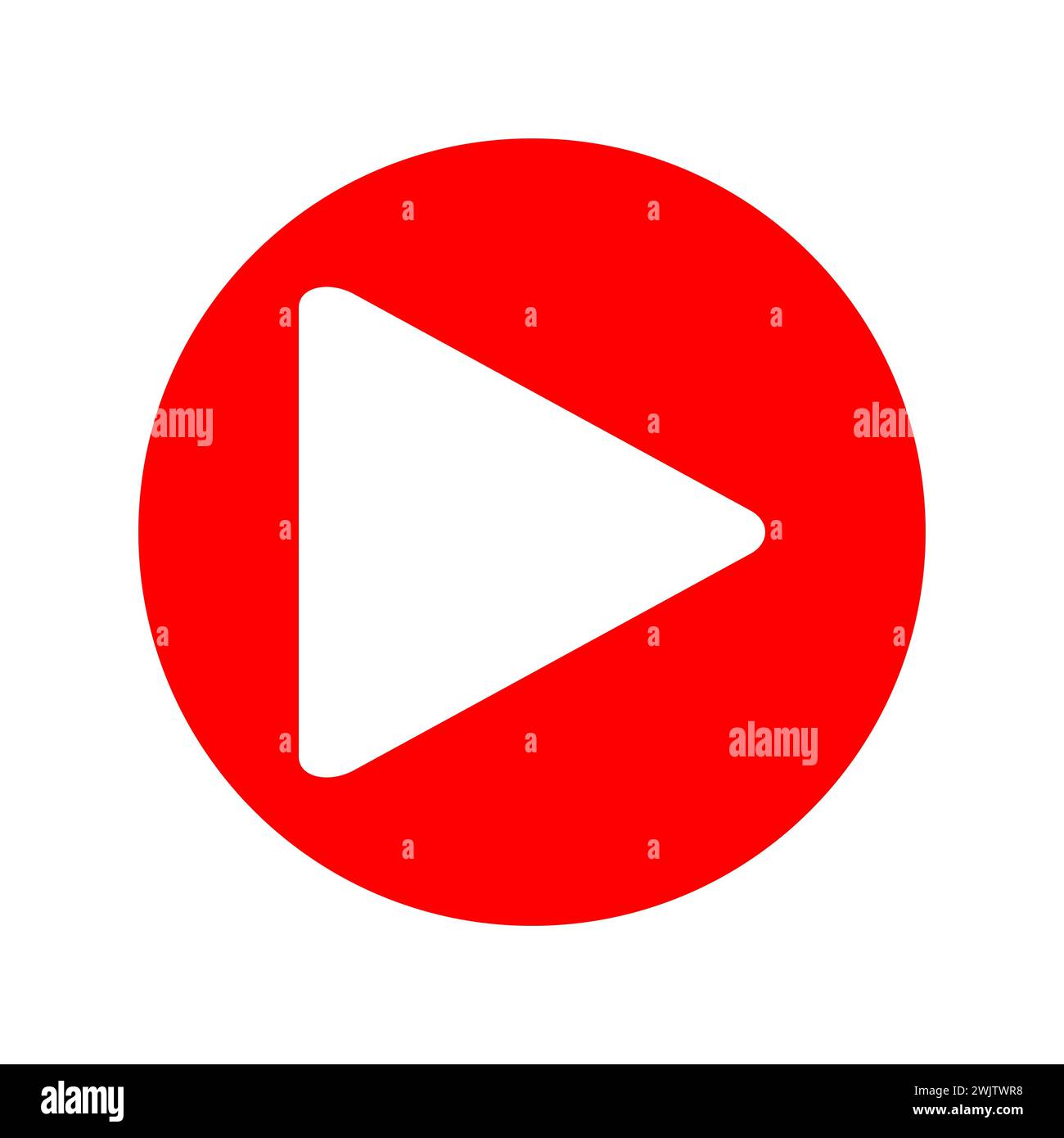 Film strip illustration. Movie Camera Icon. Play video icon, red