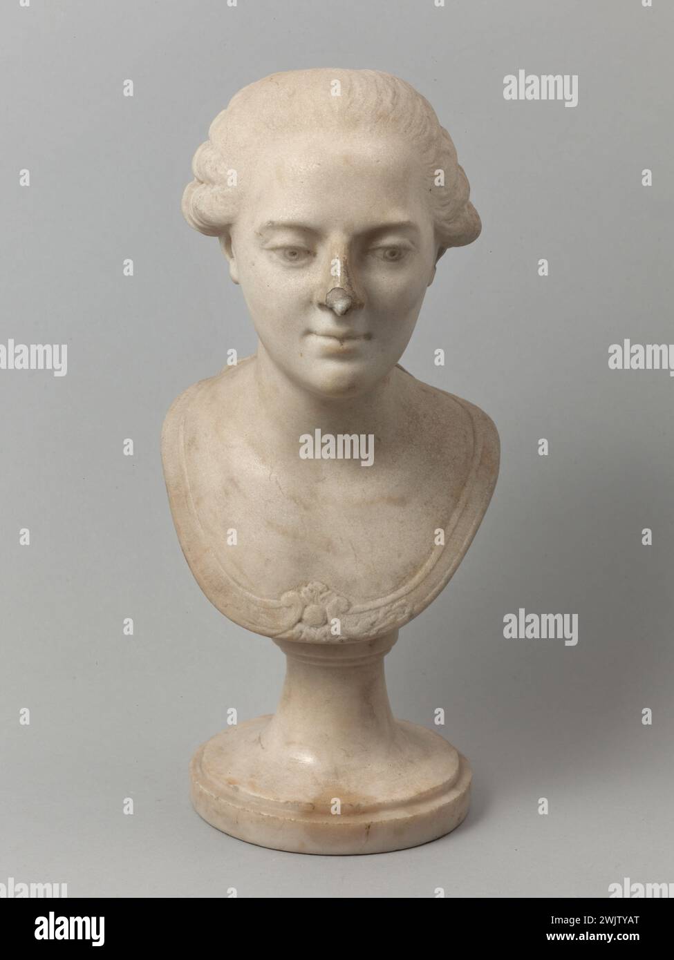 Anonymous. Presumed bust of Louis XV. Marble. 1701-1800. Paris, Cognacq-Jay museum. Bust, marble, king of France, 18th 18th 18th 18th 18th 18th 18 century Stock Photo
