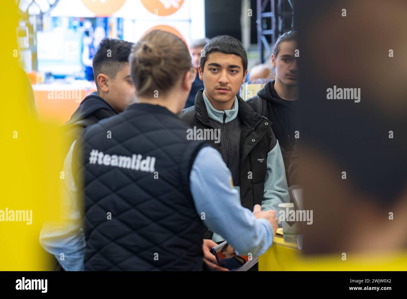 Career orientation fair EINSTIEG. Stock Photo