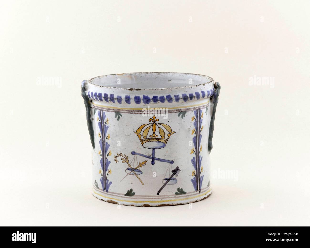 Anonymous. Three orders. Earthenware. 1789-1792. Paris, Carnavalet museum. 72437-21 Coach, Clerge, Decoration, Faience, nobility, Revolutionary Periode, French Revolution, Third Etat, three order Stock Photo