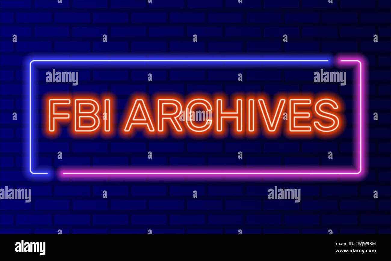 fbi-archives-neon-hi-res-stock-photography-and-images-alamy