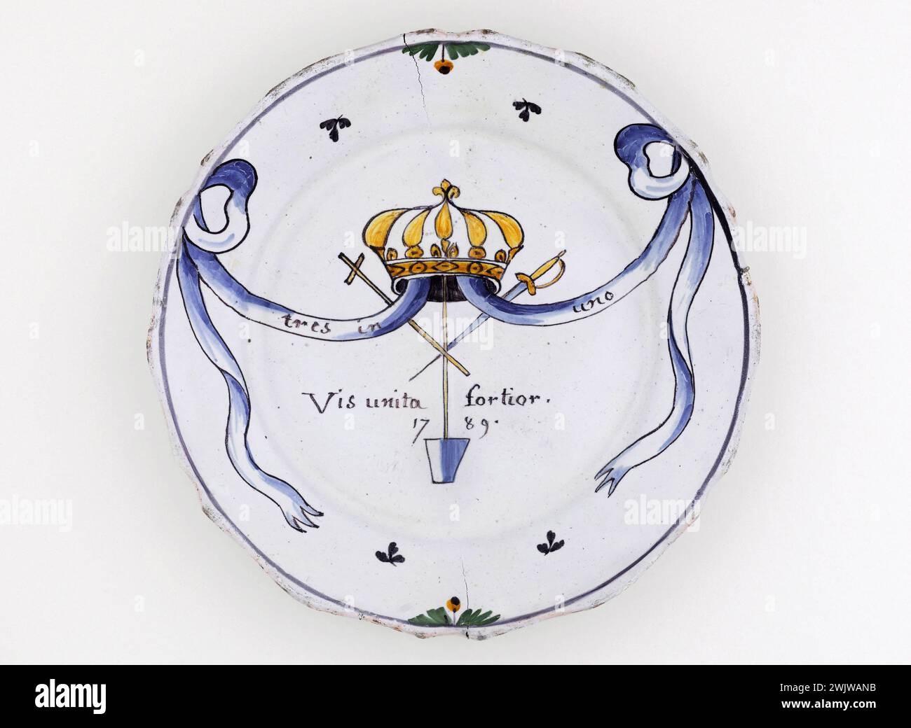 Anonymous. Plate. Earthenware. 1789. Paris, Carnavalet museum. 70955-28 ...