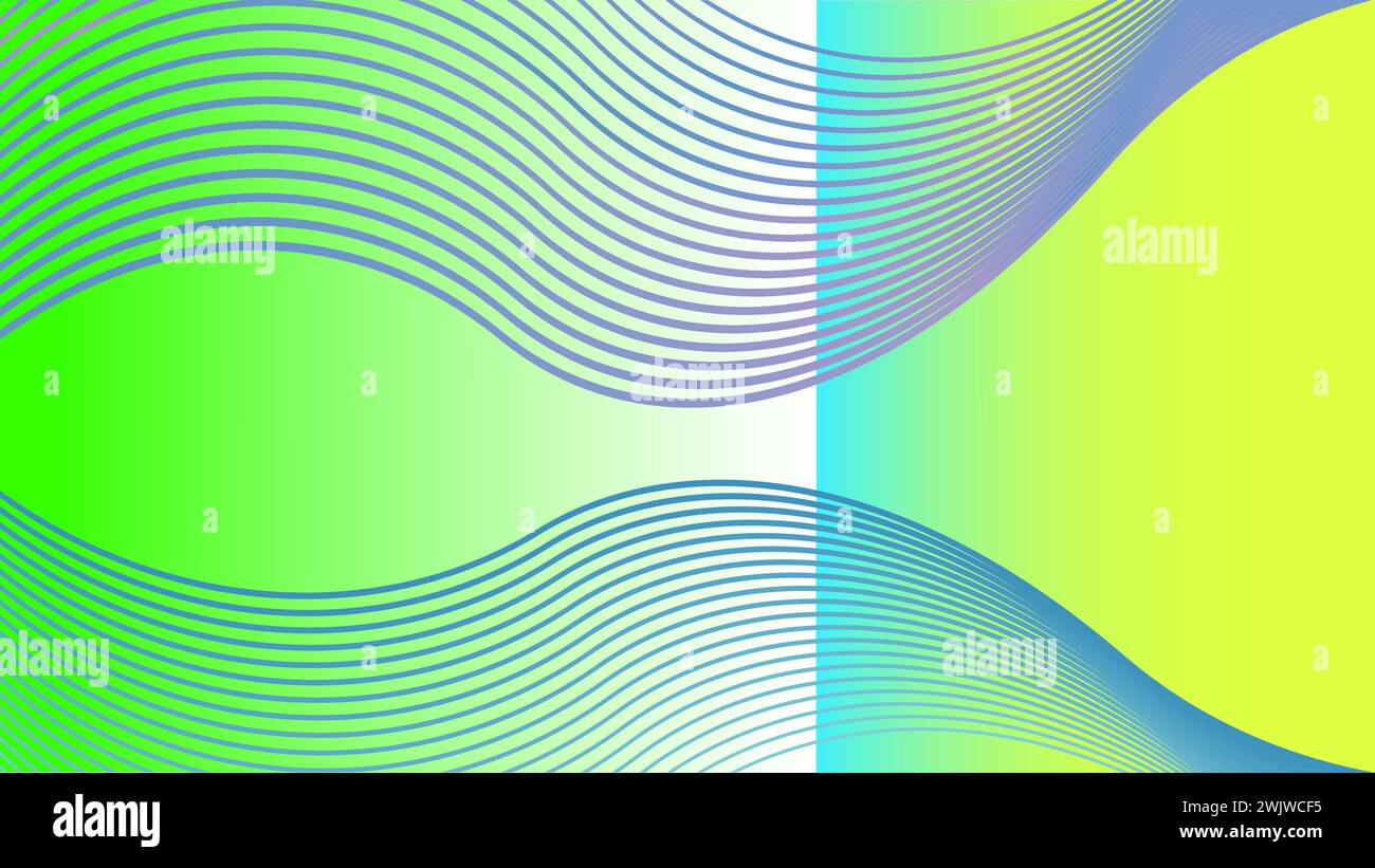artillustration design concept background modern wavy geometry Stock Vector