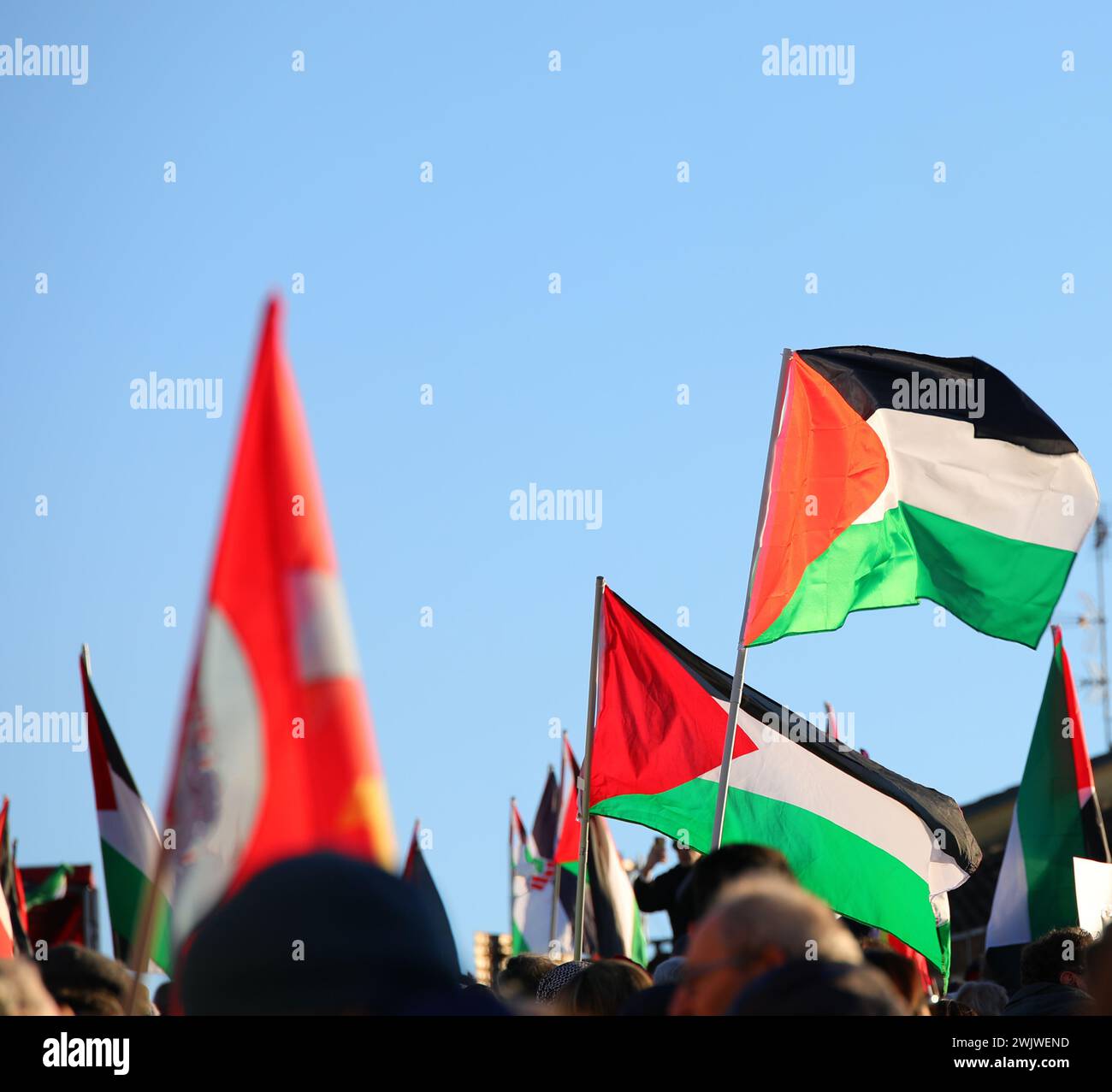 Palestine flagpole symbol hi-res stock photography and images - Alamy