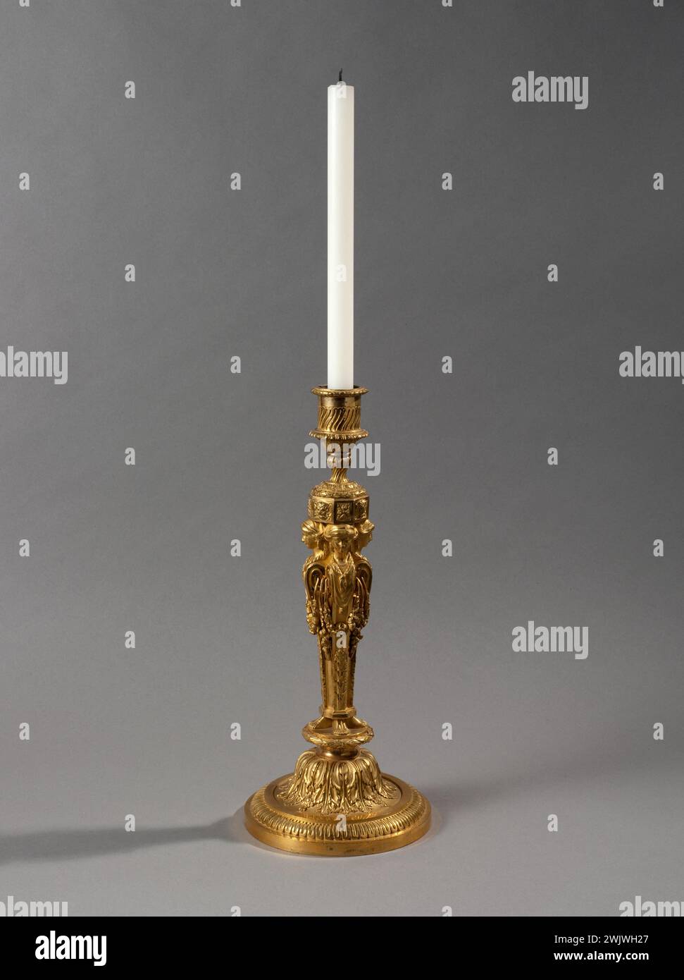 Torch ". Crushed and gilded bronze. 18th century. Paris, Carnavalet