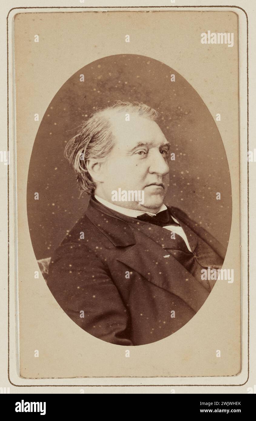 Mulnier, Ferdinand (n.1817 - D.1891), Ernest Renan, Right profile
