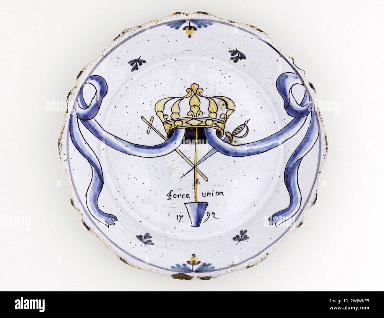 Anonymous. Plate. Earthenware. 1792. Paris, Carnavalet museum. 70955-31 ...