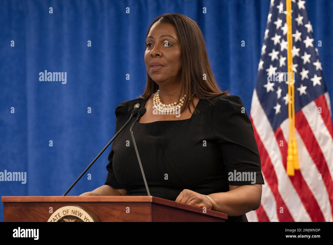 New York New York USA 16th Feb 2024 New York State Attorney