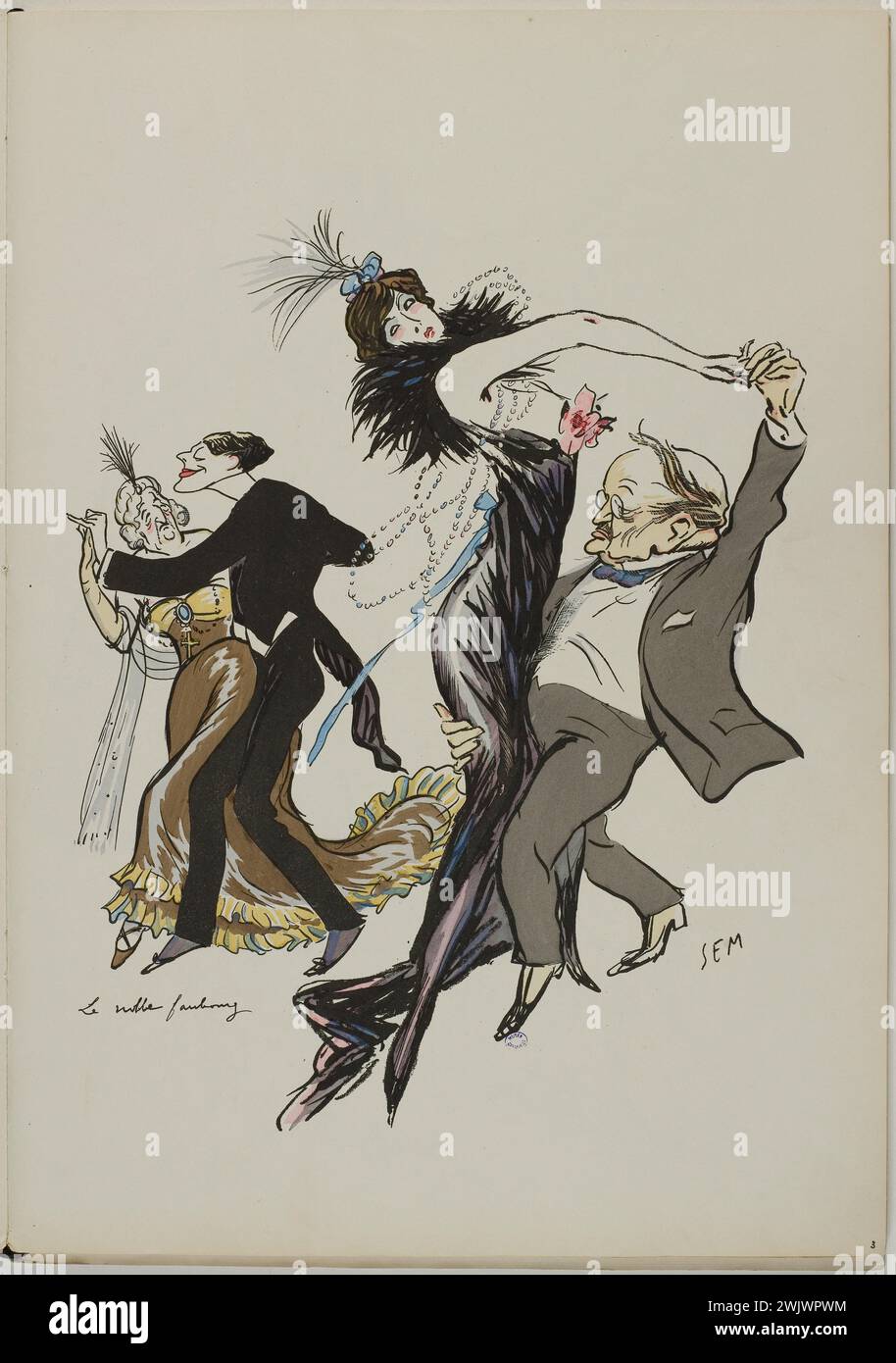 SEM (Georges Goursat, known as 1863-1934)/J. Saudé. "Album Sem ...