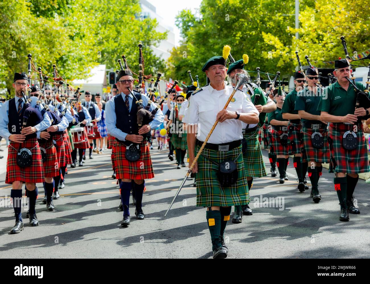Canberra, Australia. 17th Feb, 2024. Performers parade at the 26th ...