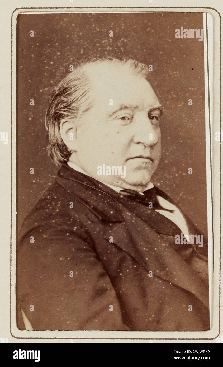 Mulnier, Ferdinand (n.1817 - D.1891), Ernest Renan, Right profile