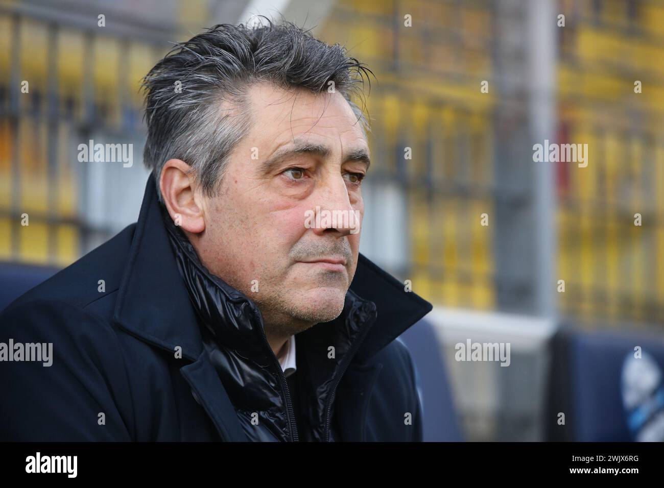 Lecco, Italy. 17th Feb, 2024. coach Alfredo Aglietti (Lecco) during the Serie BKT match between Lecco and Cosenza at Stadio Mario Rigamonti-Mario Ceppi on February 17, 2024 in Lecco, Italy.(Photo by Matteo Bonacina/LiveMedia) Credit: Independent Photo Agency/Alamy Live News Stock Photo