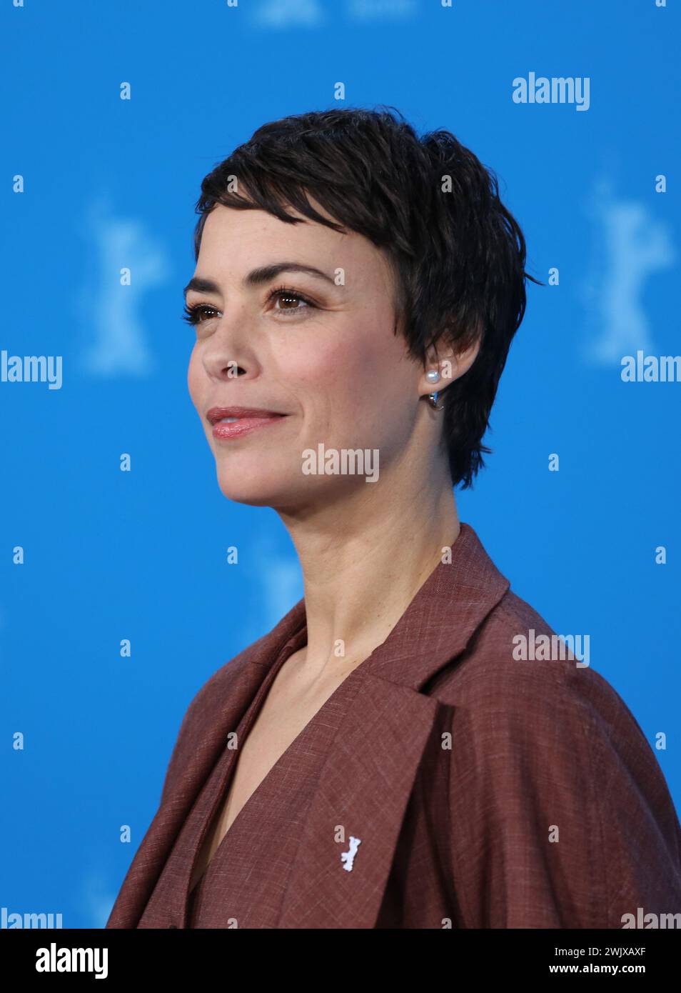 Berlin, Germany, 17th February 2024, Actor Bérénice Bejo at the photo call for the film Another End at the 74th Berlinale International Film Festival. Photo Credit: Doreen Kennedy / Alamy Live News. Stock Photo