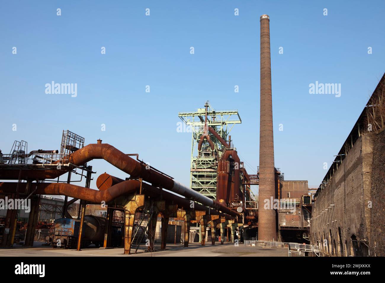 Former steelworks Henrichshütte, Hattingen, Ruhr district, North Rhine-Westphalia, Germany, Europe Stock Photo