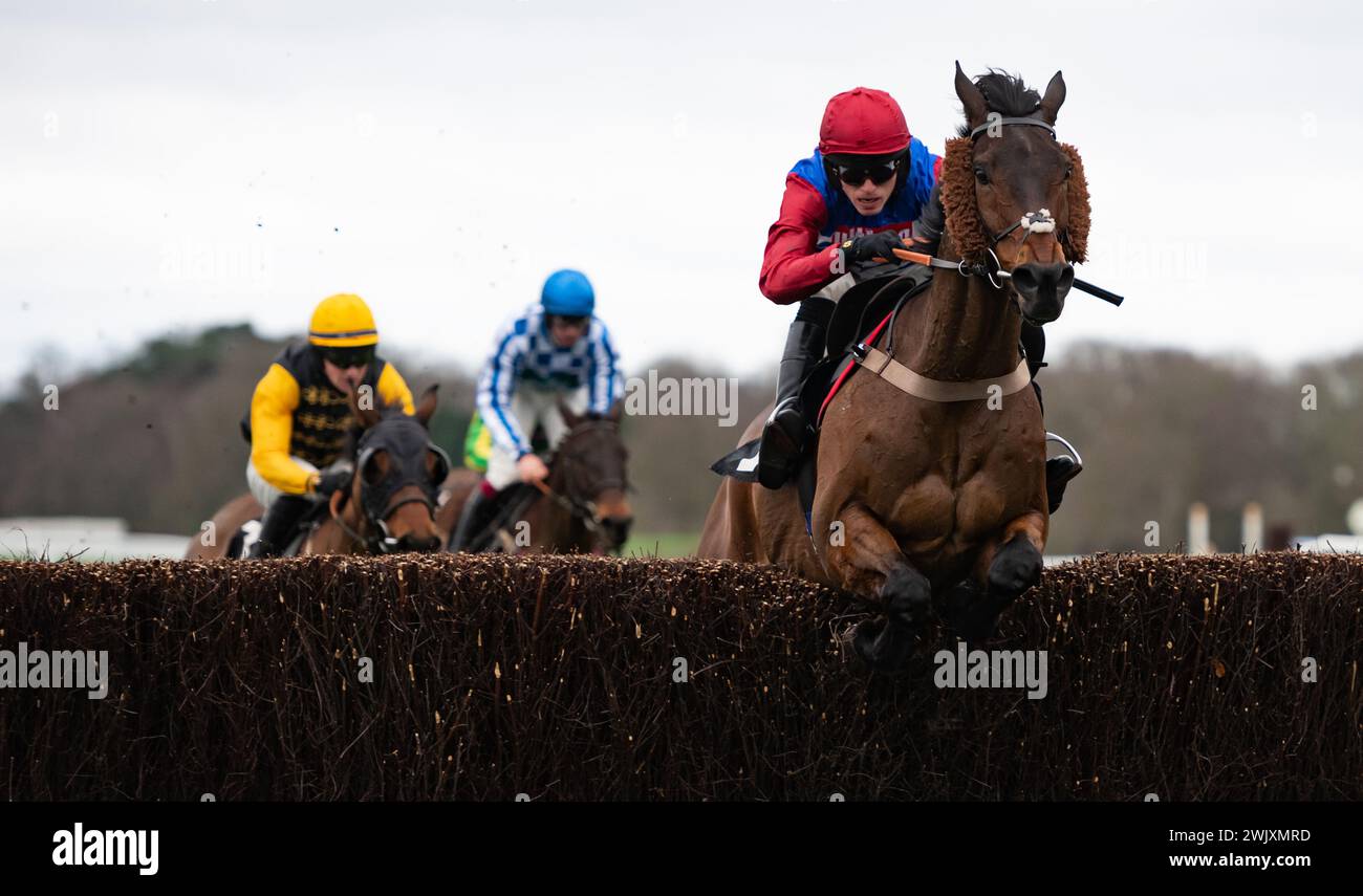 Ascot Racecourse, UK, Saturday 17th February 2024; Threeunderthrufive ...