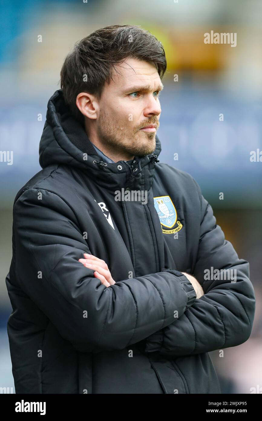 London, UK. 17th Feb, 2024. Sheffield Wednesday Manager Danny Rohl ...