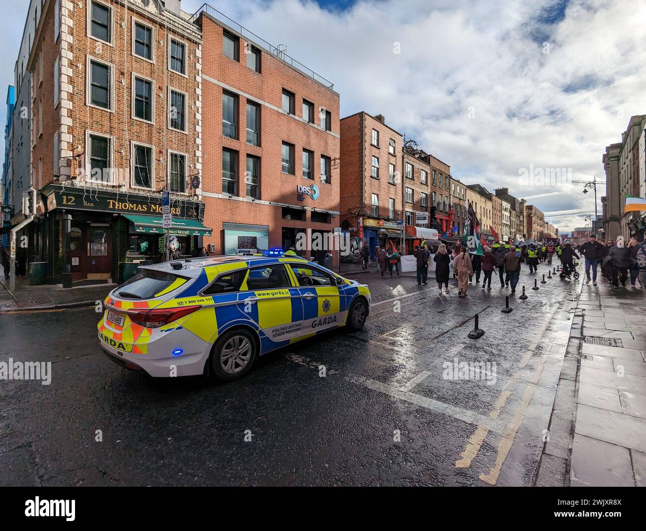 Dublin, Ireland. 17th Feb, 2024. Stop The War protests for Palestine in central Dublin. Credit: Thomas Faull/Alamy Live News Stock Photo