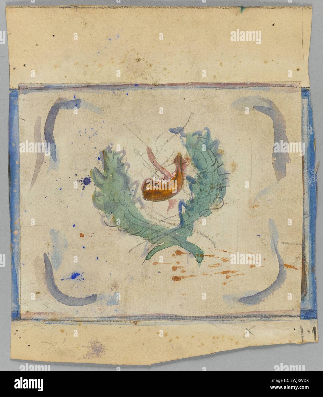 Menu à Rabat Vierge - Circa 1920 - Stern Paris - Cartouche - Années Folles