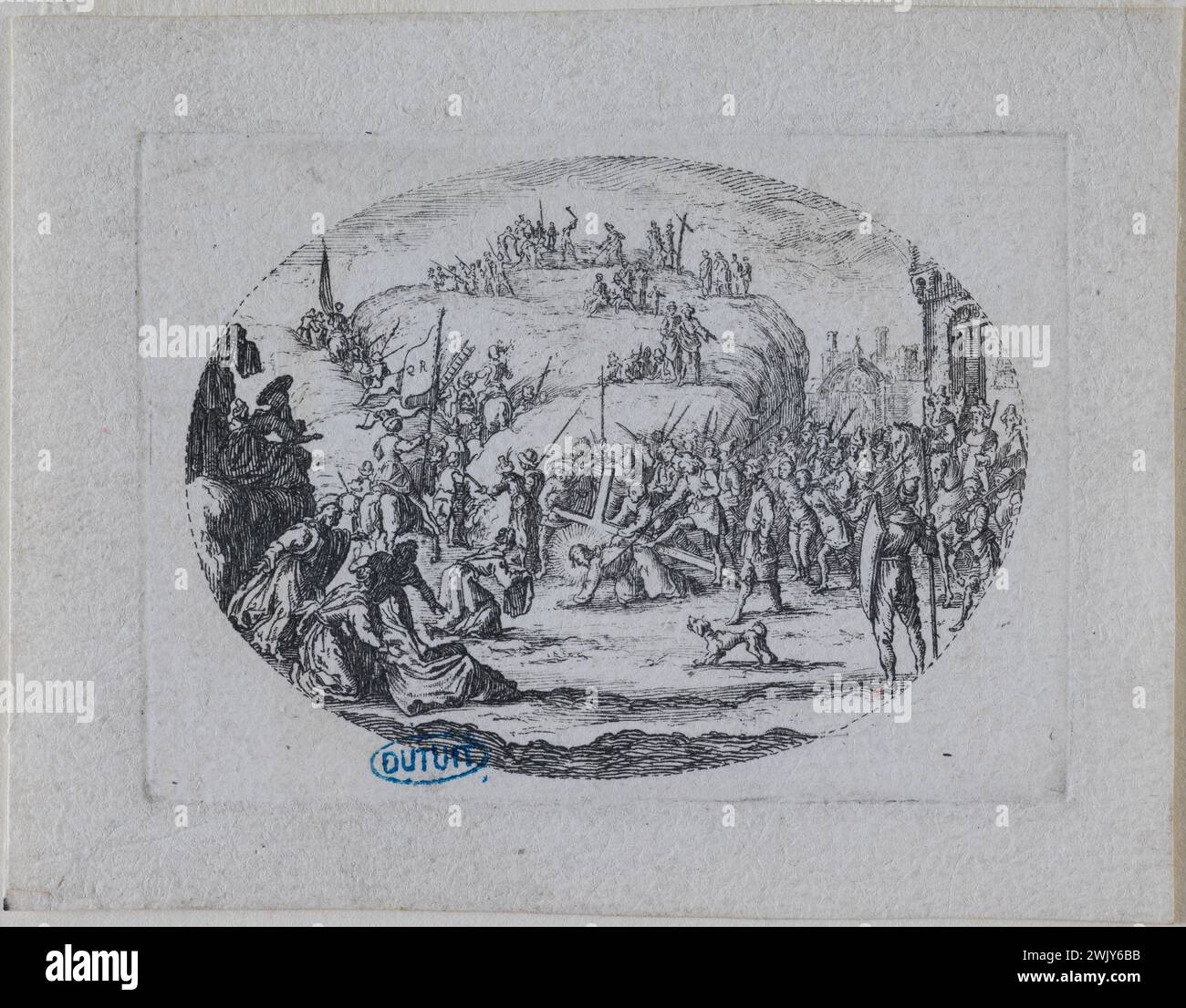 Jacques Callot (15921635). "Le Petit Portement de Croix" (Lieure 193