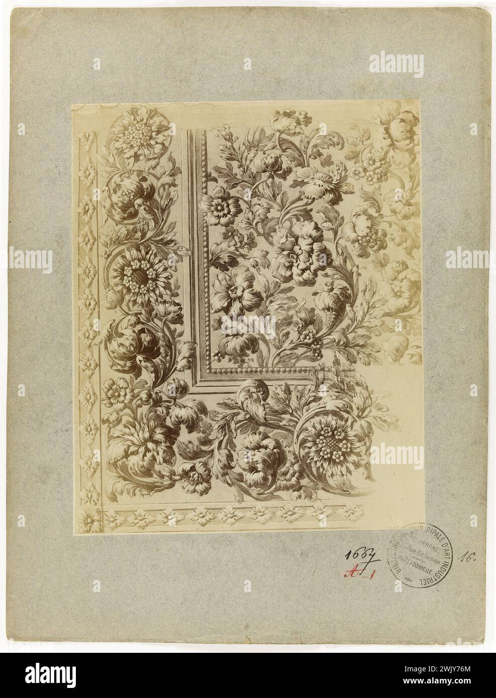 Anonymous. Collection of ornamental patterns - Industrial drawing by ...