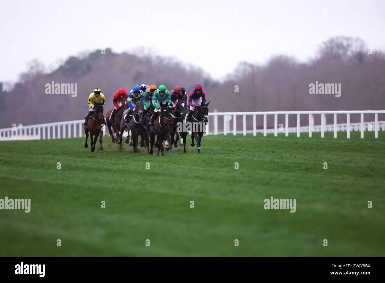 Runners and riders during the British EBF Mares' Open NH Flat Race at ...
